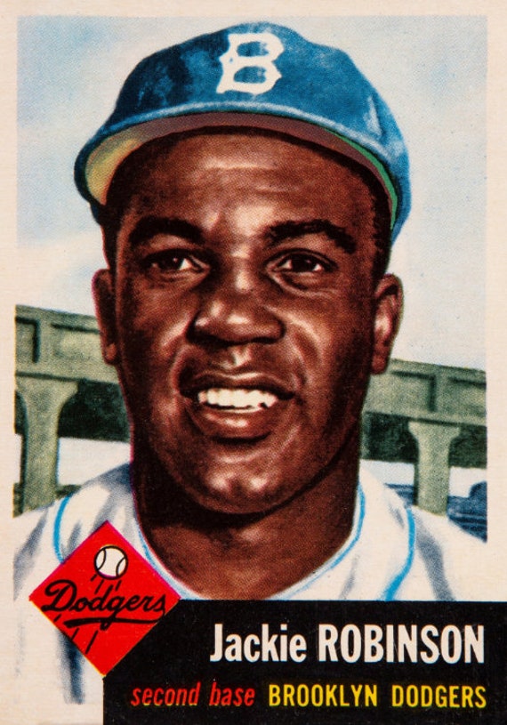 1953 JACKIE ROBINSON Topps 1 Baseball Card Print Vintage -  Denmark