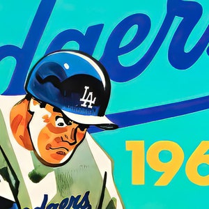 1968 LOS ANGELES DODGERS Print Digital Download, Printable Art, Vintage ...