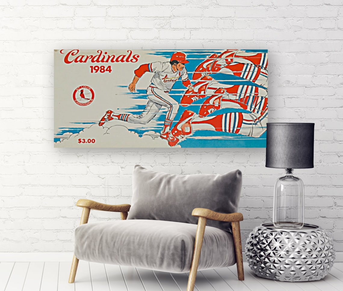 1984 ST. LOUIS CARDINALS print Vintage Baseball Poster | Etsy