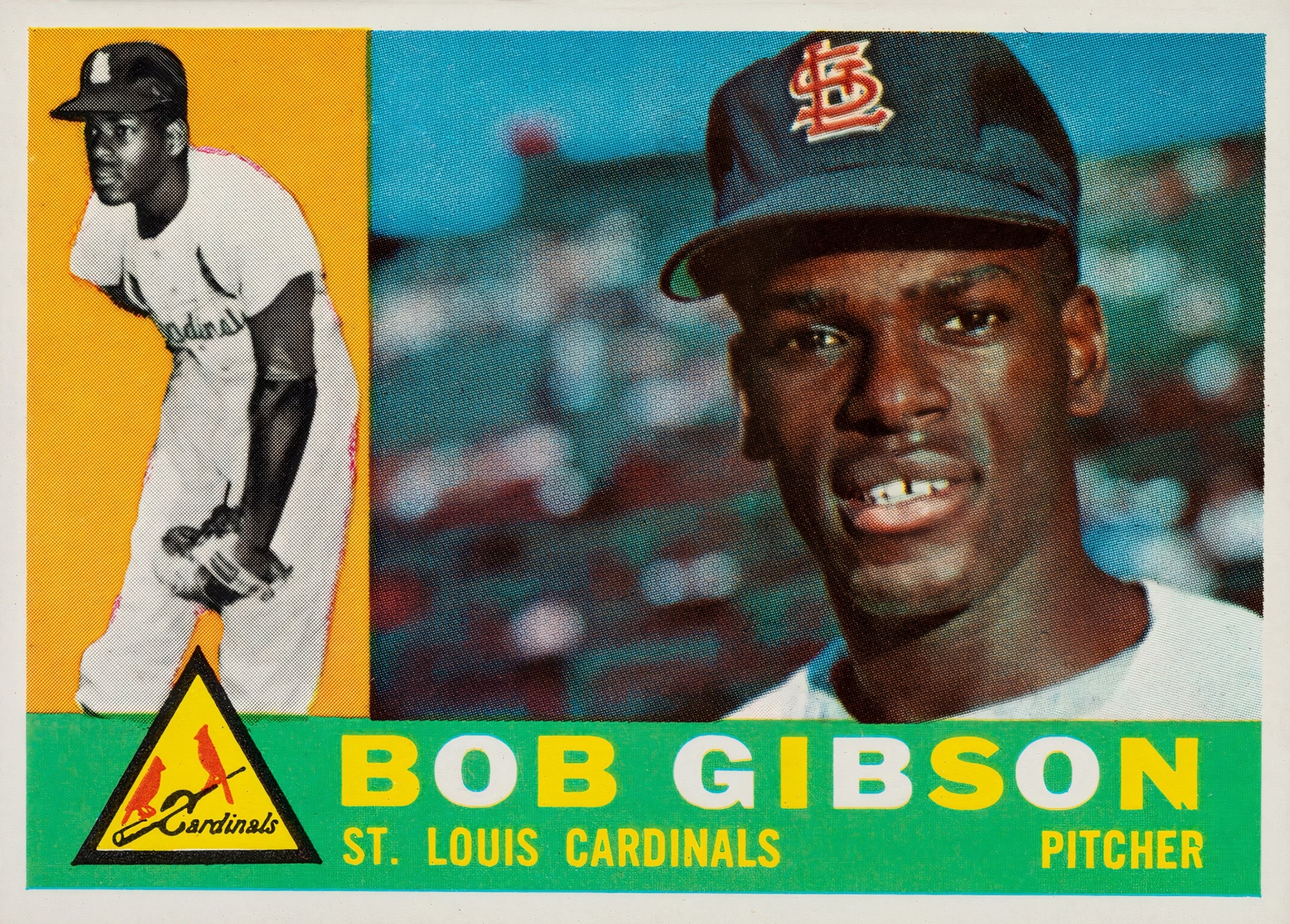 1960 BOB GIBSON Topps 73 Baseball Card Print Vintage -  Denmark