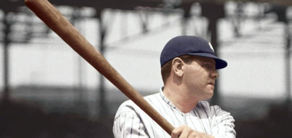 BABE RUTH Print Vintage Baseball Poster Retro Baseball | Etsy