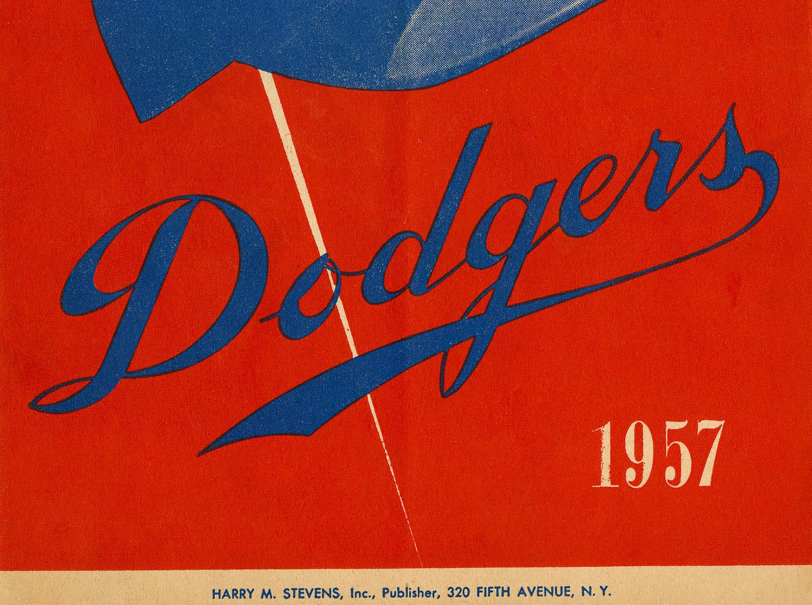 1957 BROOKLYN DODGERS Print Vintage Baseball Poster. Retro | Etsy