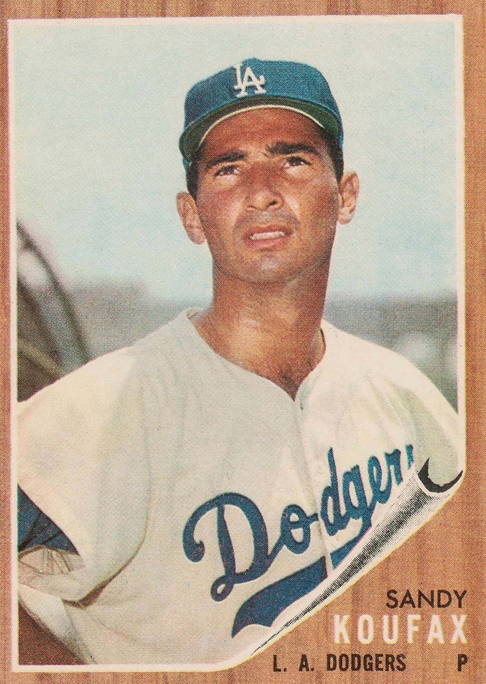 1962 SANDY KOUFAX Topps 5 Baseball Card Print Vintage Etsy UK