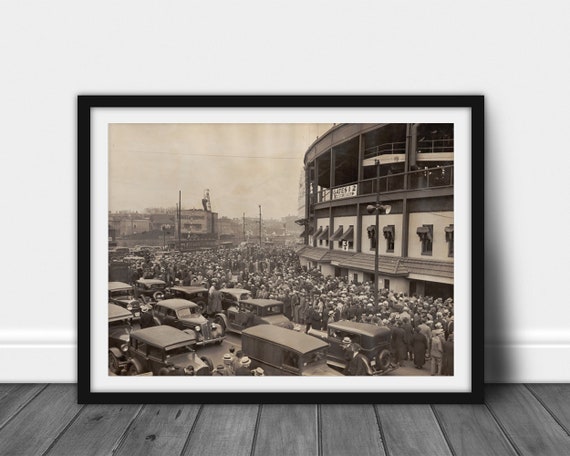 1935 WRIGLEY FIELD Print Chicago Cubs Vintage Baseball | Etsy