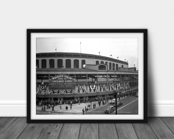 1930 WRIGLEY FIELD Print Chicago Cubs Vintage Baseball | Etsy