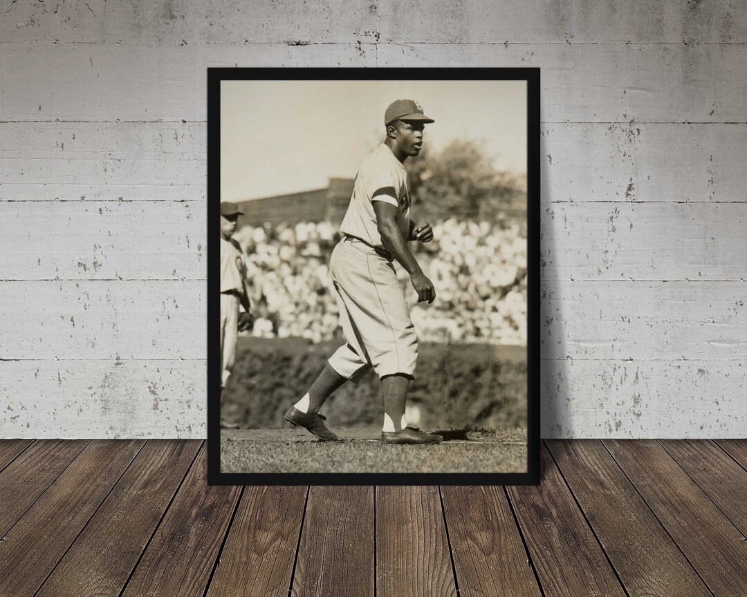 1949 JACKIE ROBINSON Print Vintage Baseball Poster, Retro Baseball ...