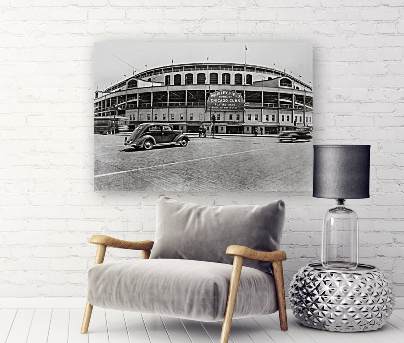 1946 WRIGLEY FIELD Print Chicago Cubs Vintage Baseball Etsy