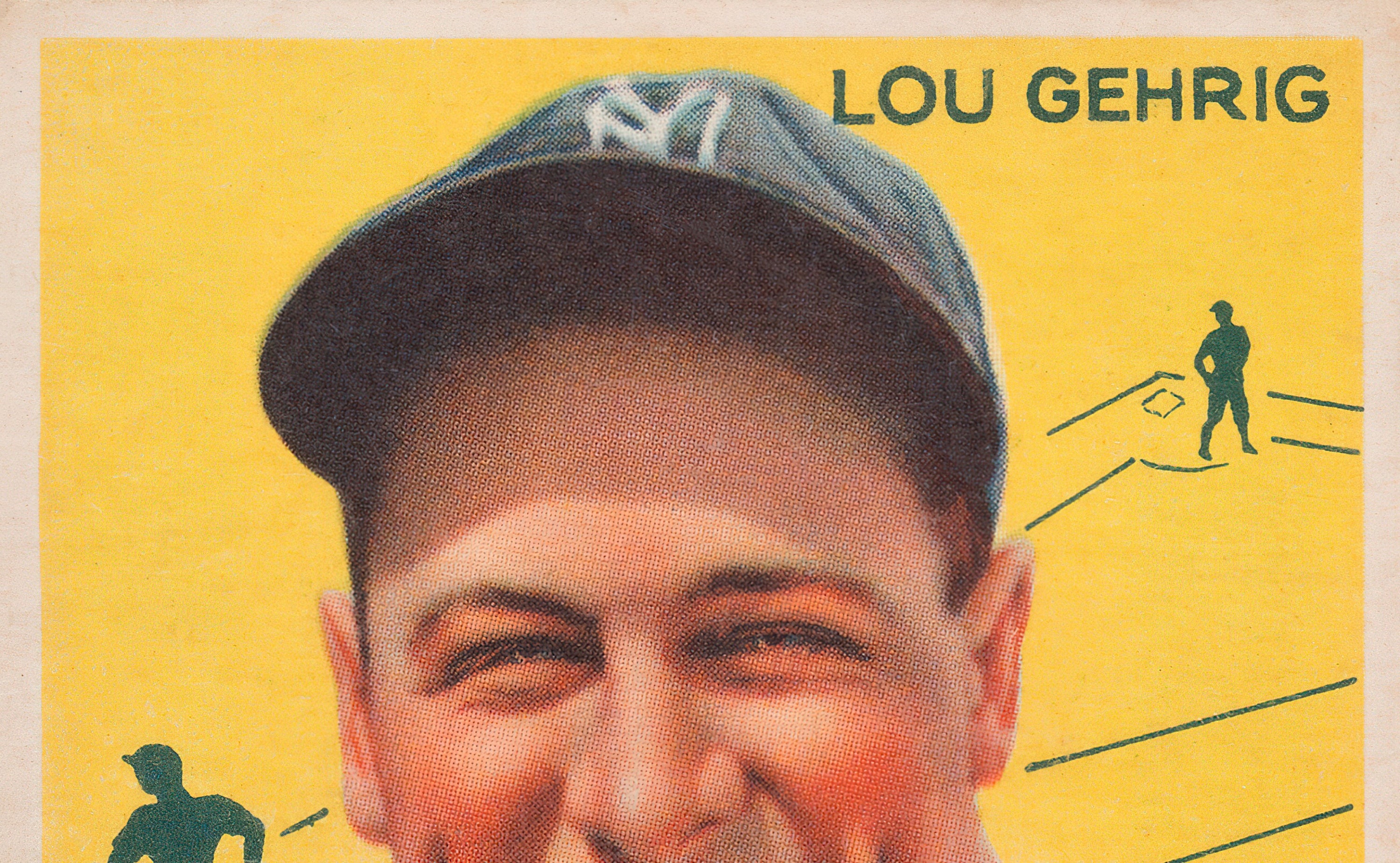 1934 LOU GEHRIG Goudey 37 Baseball Card Print Vintage - Etsy Israel