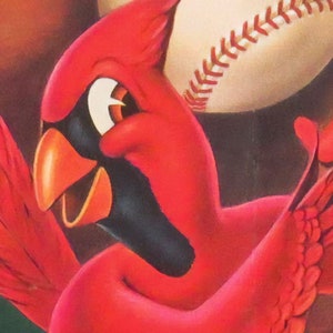 ST. LOUIS CARDINALS Print Vintage Baseball Poster, Retro Baseball ...
