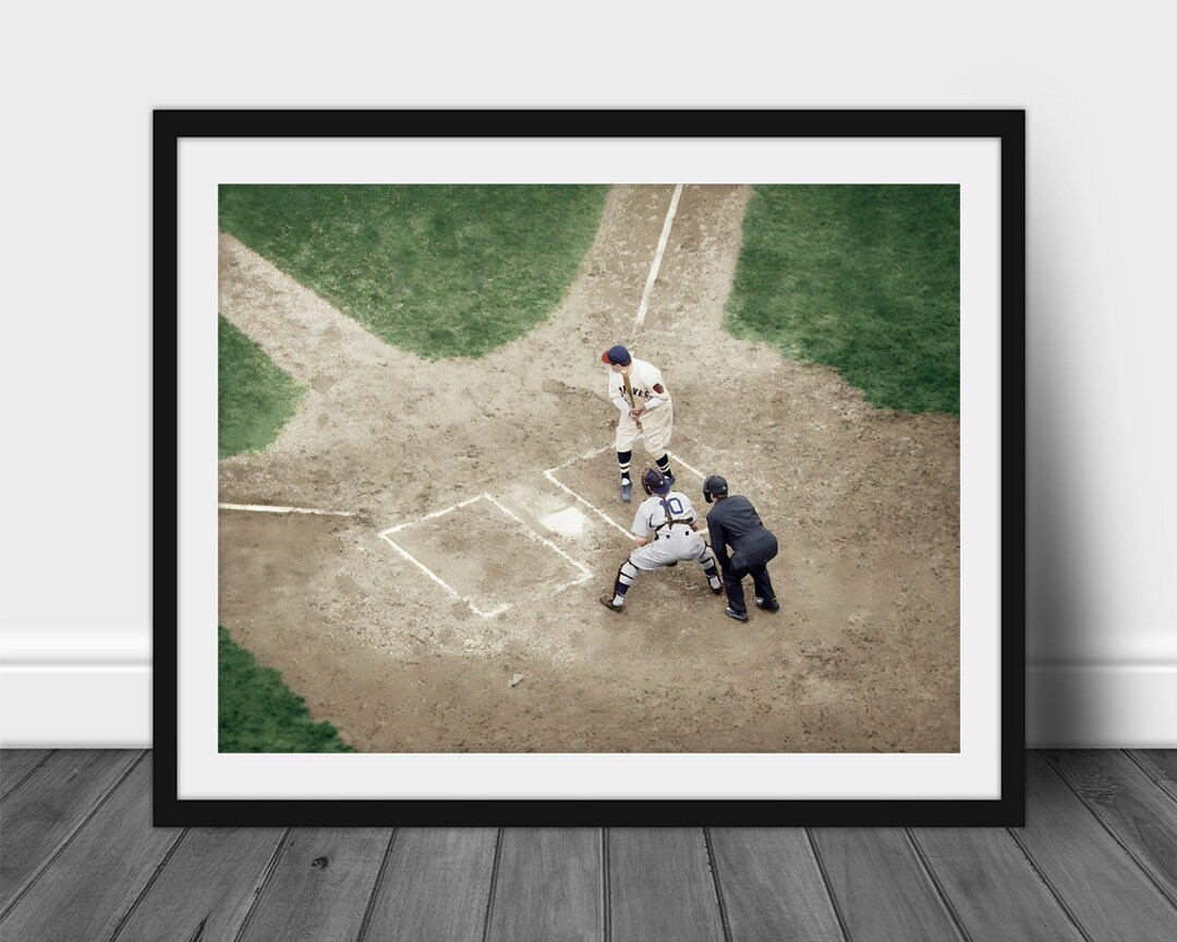 BABE RUTH Print Vintage Baseball Poster, Retro Baseball Poster, Classic ...