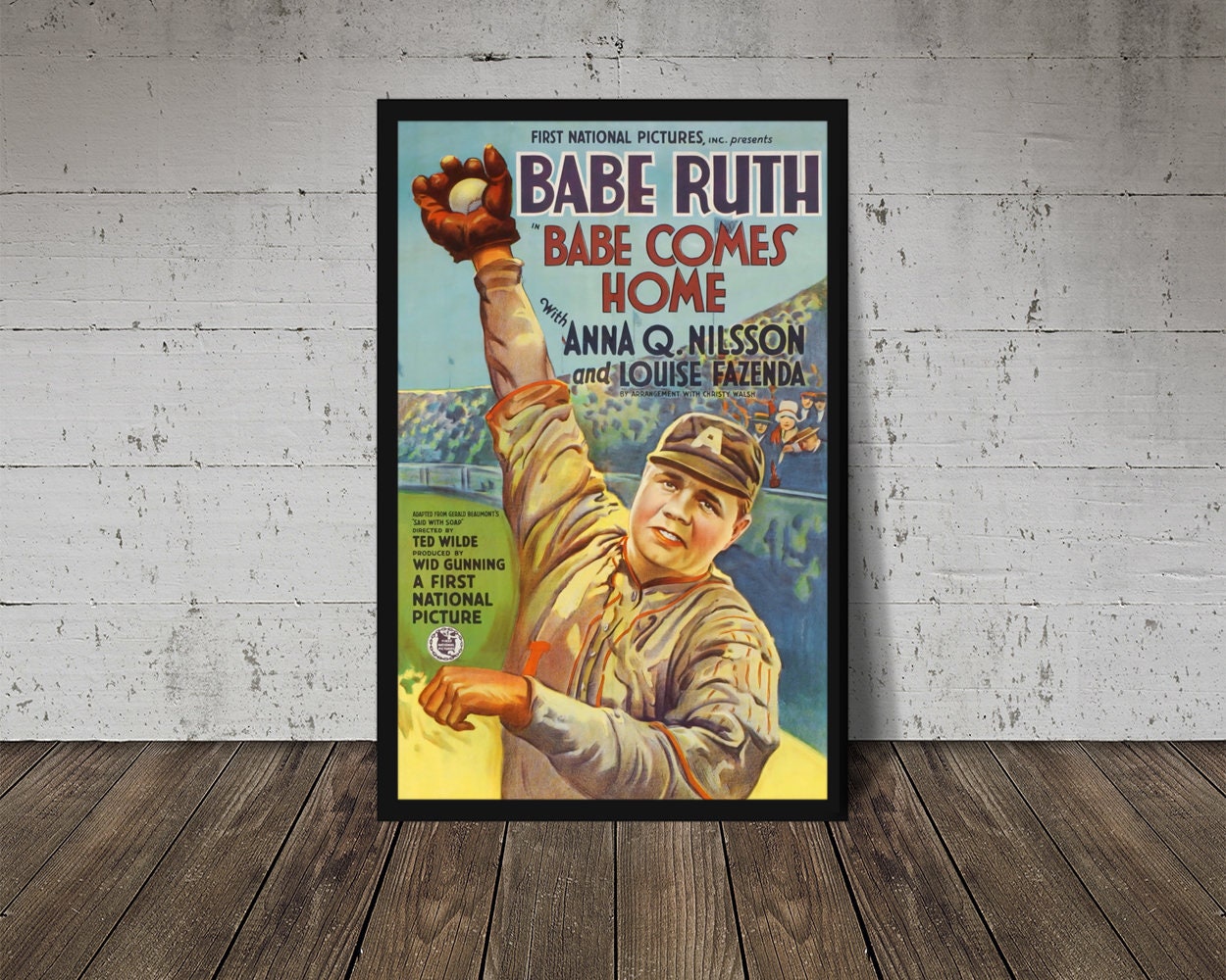  Babe Ruth Baseball Classic Vintage Poster Picture Art