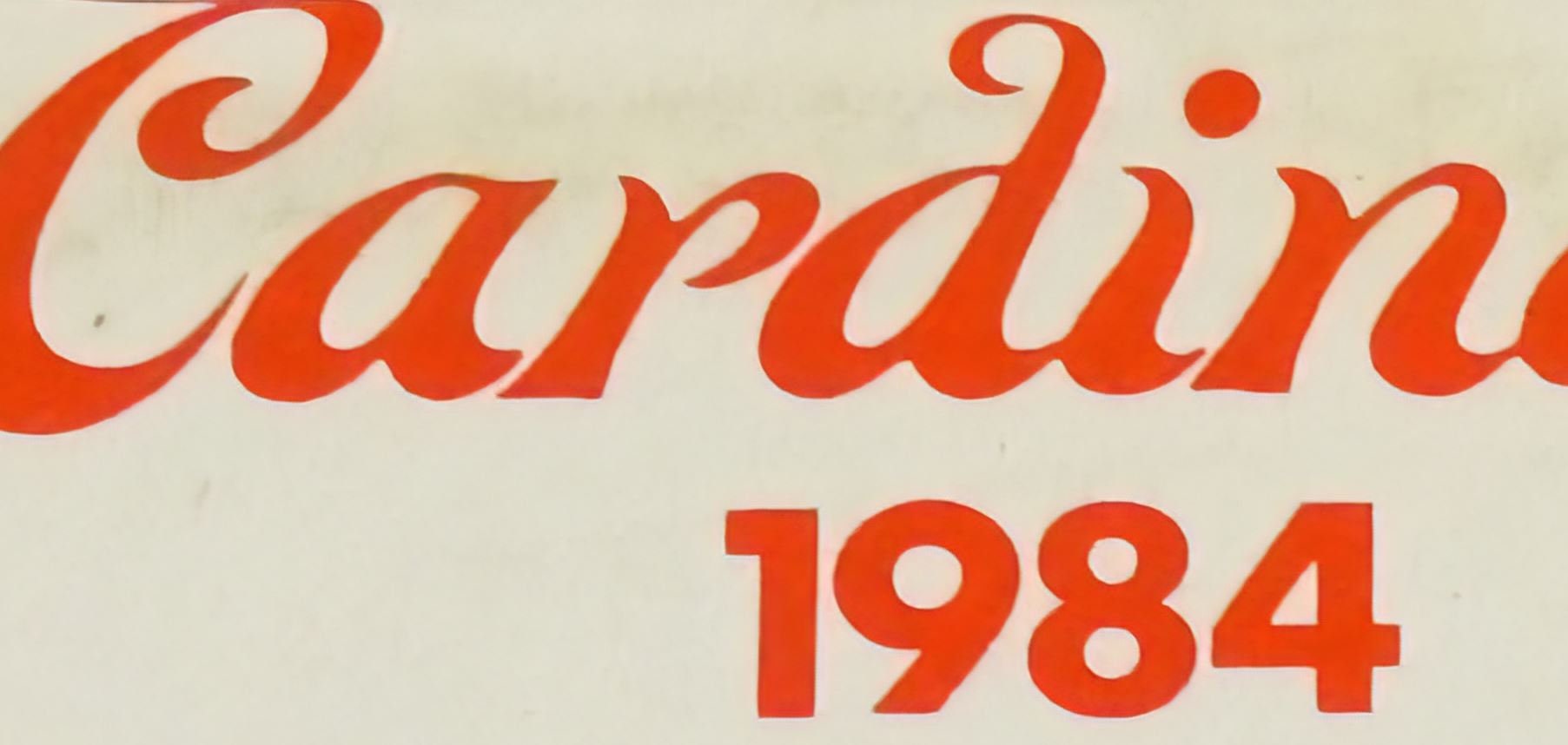 1984 ST. LOUIS CARDINALS Print Vintage Baseball Poster Etsy