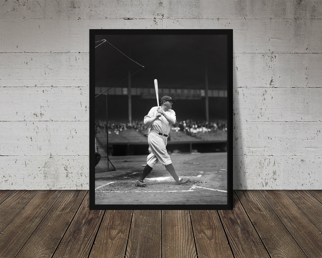 BABE RUTH Print Vintage Baseball Poster, Retro Baseball Poster, Classic ...