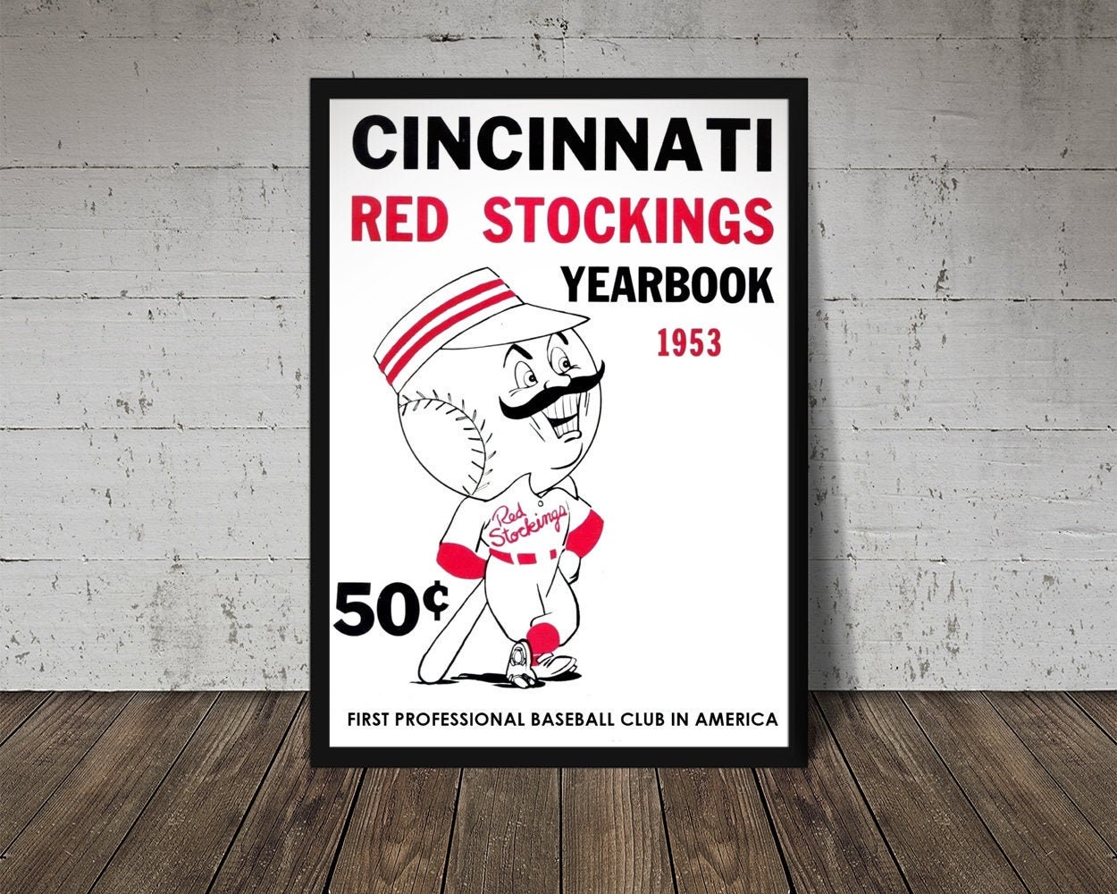 Red & Black Cincinnati Retro
