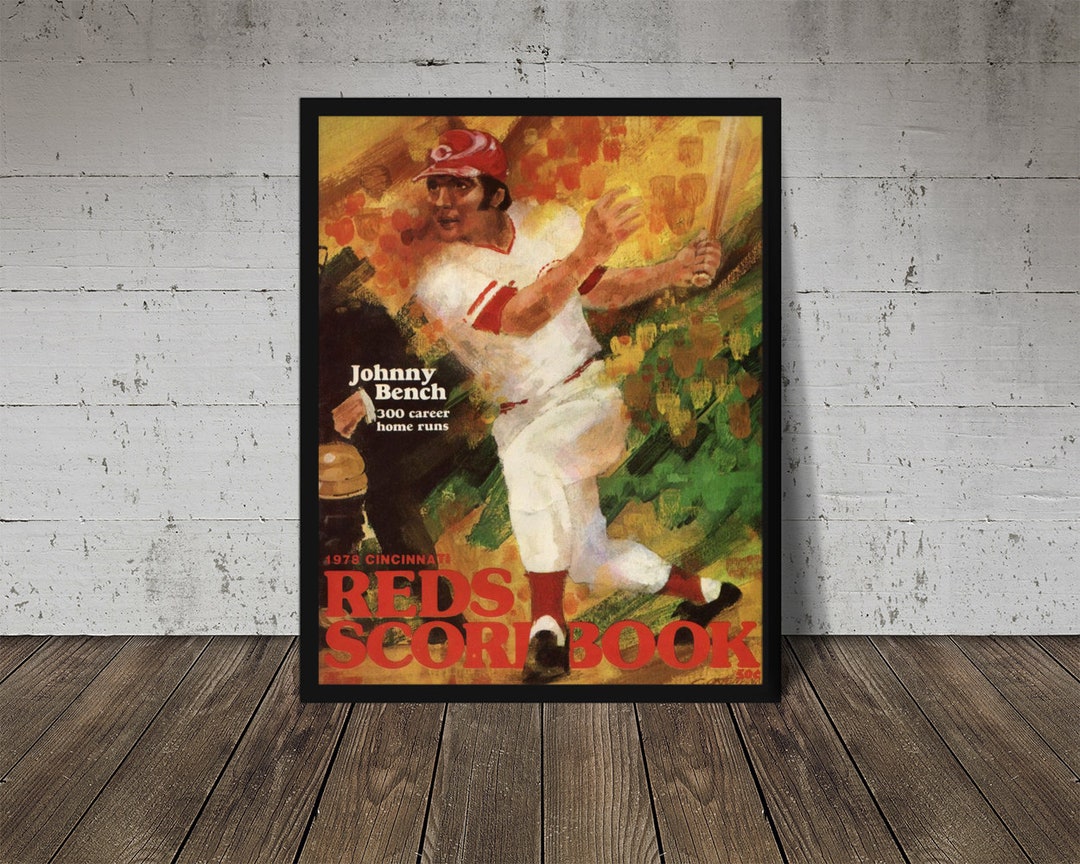 1978 CINCINNATI REDS Print Vintage Baseball Poster. Retro Baseball ...