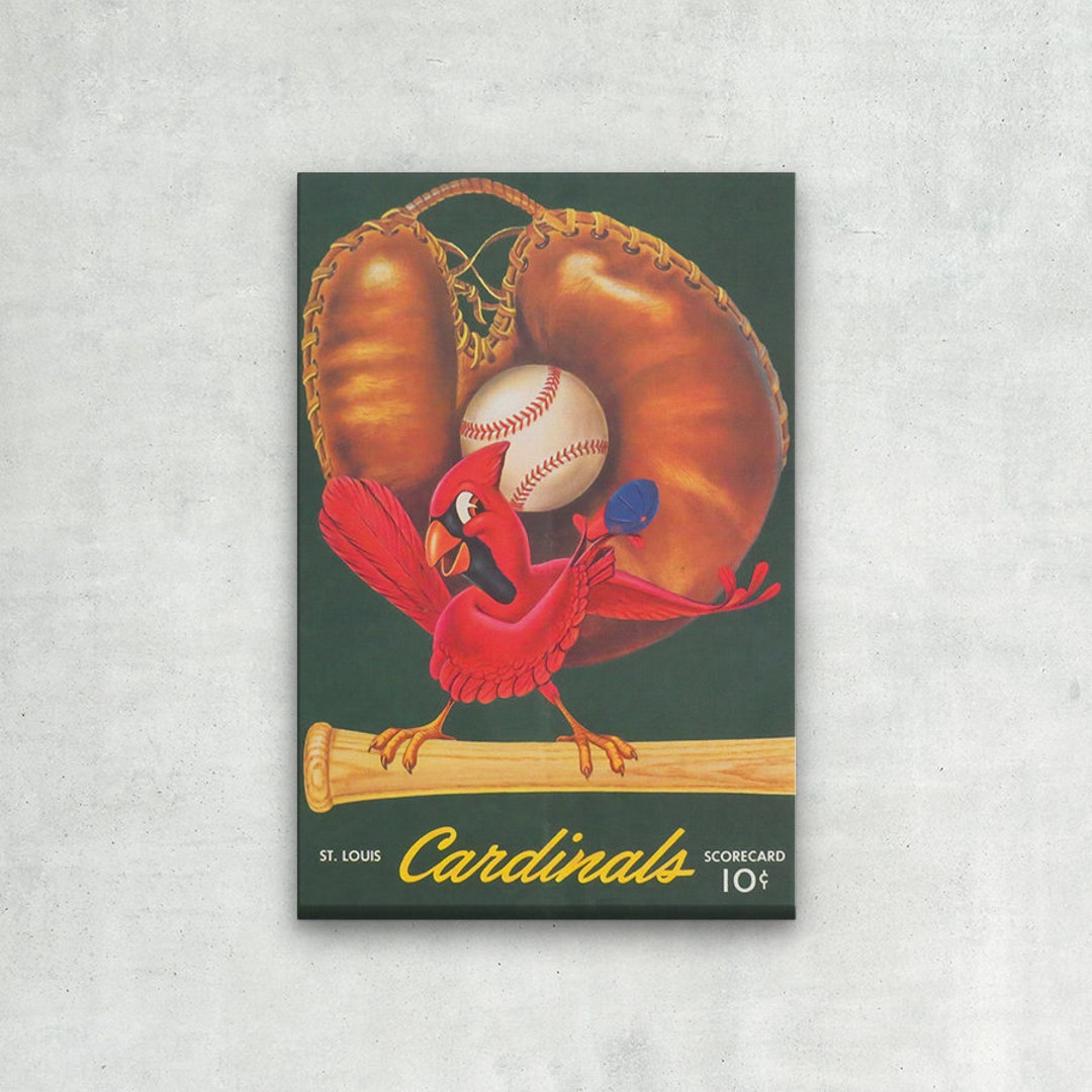 St Louis Cardinals 1953 Program Poster #1, Vintage Memorabilia, Unique Gift
