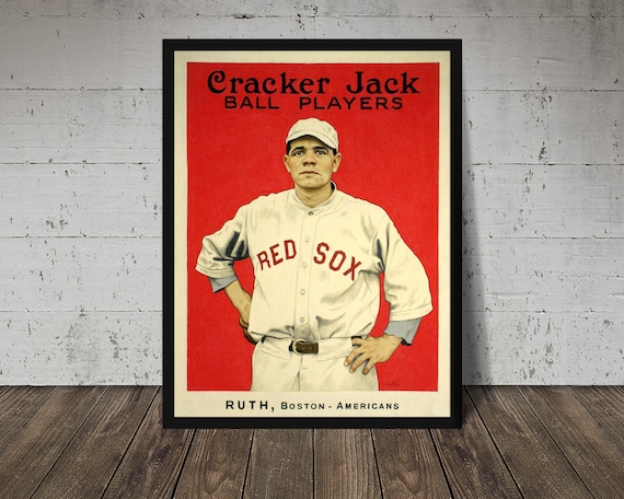 BABE RUTH Cracker Jack Vintage Poster Etsy