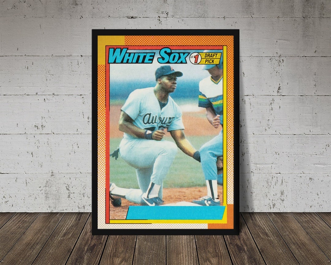 1990 FRANK THOMAS TOPPS 414 no Name Baseball Card Print Chicago White