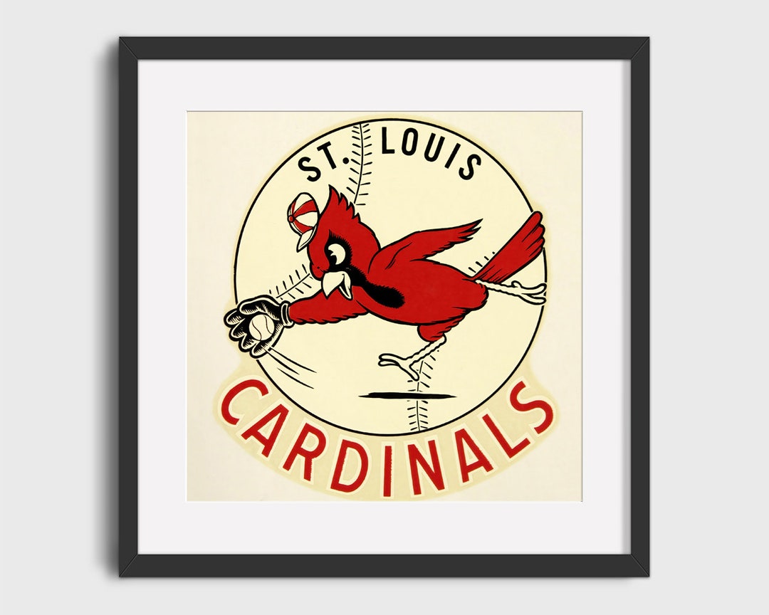 Vintage St Louis Cardinals Wall Poster - 1985 MLB MO USA Baseball - 22.5 x  17