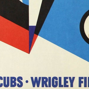1962 CHICAGO CUBS Print Vintage Baseball Poster, Retro Baseball Poster