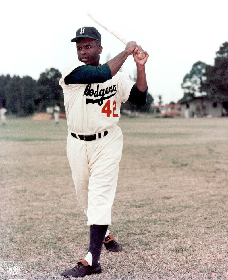 JACKIE ROBINSON print Vintage Baseball Poster. Retro | Etsy