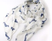 Dachshund Scarf Dachshund Dachshund Scarves Animal Scarf Dog Scarf Dog Lover Gift