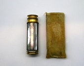 Le Kid Perfume Atomizer France Art Deco Purse Perfume Mother-of-Pearl Original In Dust Bag No Damage Rich Patina Light Use
