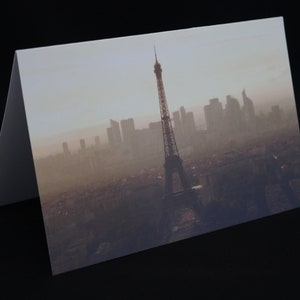 Eiffel Tower Sunset Card, Skyline Photography Birthday Card, Paris Olympic Card, Greetings Card, Wish You Were Here Card, Paris City Card