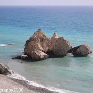 Aphrodite's Bay Karte, Wunschkarte, Jubiläumskarte, Karte zum Jahrestag, Karte für Strandfotografie, Grußkarte