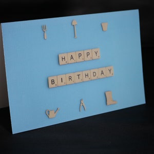Happy Birthday Garden Card, Birthday Card for Gardeners, Card For Him, Card For Her, Gardener Card, Gardening Tool Card, Greetings Card