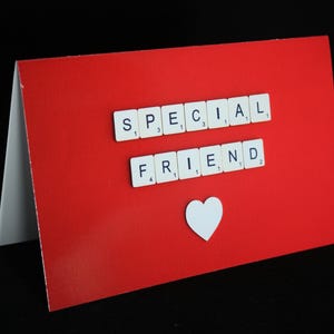 Special Friend Card, Someone Special, Best Friend Card, To A Special Friend Card, Scrabble Card, You&#39;re Amazing Card, Birthday Card