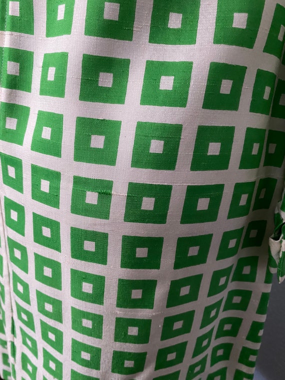 Vintage Green Mod Geometric Shift Dress. Carlye, … - image 6