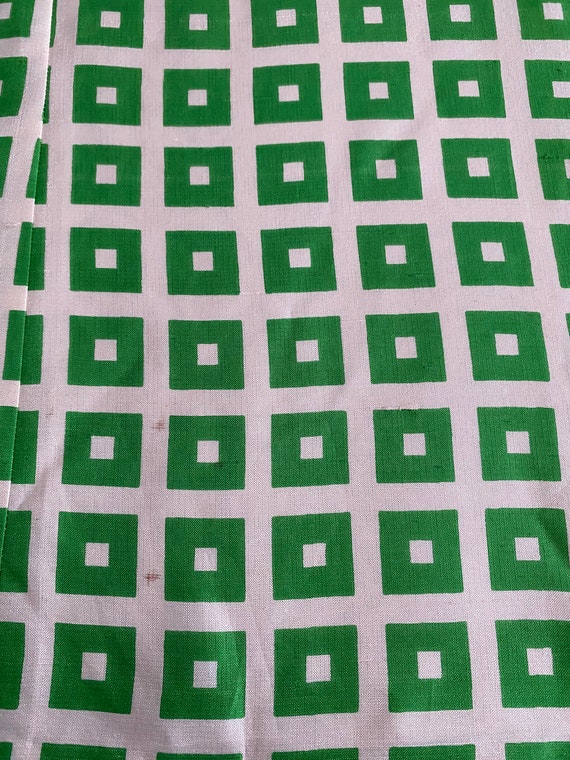 Vintage Green Mod Geometric Shift Dress. Carlye, … - image 9