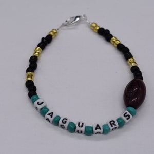 Jaguars Bracelet, Jacksonville Jaguars, Sport Bracelet, Team Bracelet, Football Bracelet, Beaded Bracelet, Jacksonville Jaguars Bracelet