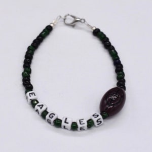 Philadelphia Eagles, Eagles Bracelet, Football Bracelet, Sports Bracelet, Team Bracelet, Bead Bracelet, Packers Bracelet, Bead Bracelet