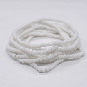 Stretch Bracelet, Stackable Bracelet, Seed Bead Bracelet, Friend Bracelet, Beaded Bracelet, White Bracelet, Bead Bracelet, Stretchy Bracelet