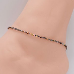 Beach Anklet, Beaded Anklet, Gift For Her, Ankle Bracelet, Women’s Anklet, Anklet Jewelry, Boho Anklet, Brown Anklet, Hippie Anklet