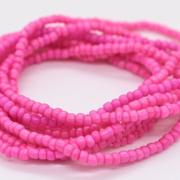 Stretch Bracelet, Stackable Bracelet, Stack Bracelet, Pink Bracelet, Beach Wear, Beaded Bracelet, Neon Pink Bracelet, Stretchy Bracelet