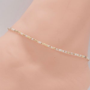 Beach Anklet, Beaded Anklet, Gift For Her, Ankle Bracelet, Women’s Anklet, Anklet Jewelry, Boho Anklet, Gold Anklet, Multicolor Anklet