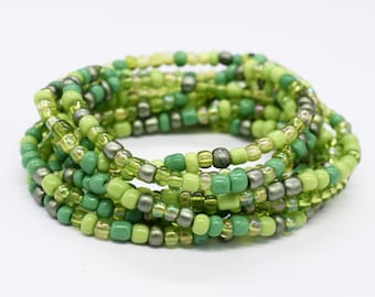 Set 5 Braccialetti Elasticizzati Con Perline Per Insegnanti - Tema Matita E Mela