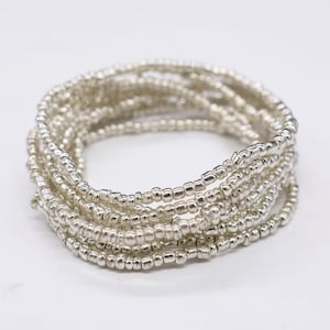 Pulseiras elásticas, pulseira empilhável, pulseira de miçangas, pulseira de amizade, pulseira de contas, pulseira de prata, pulseira elástica