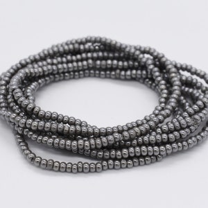 Pulseras elásticas, pulseras apilables, pulseras de cuentas, pulseras de la amistad, pulseras grises, pulseras de cuentas de semillas, ropa de playa, pulseras elásticas