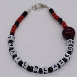 PortlandTrailblazers Armband,Trailblazers, Sport Armband, Team Armbänder, Basketball Armband, Perlen Armband,Trailblazers Armband