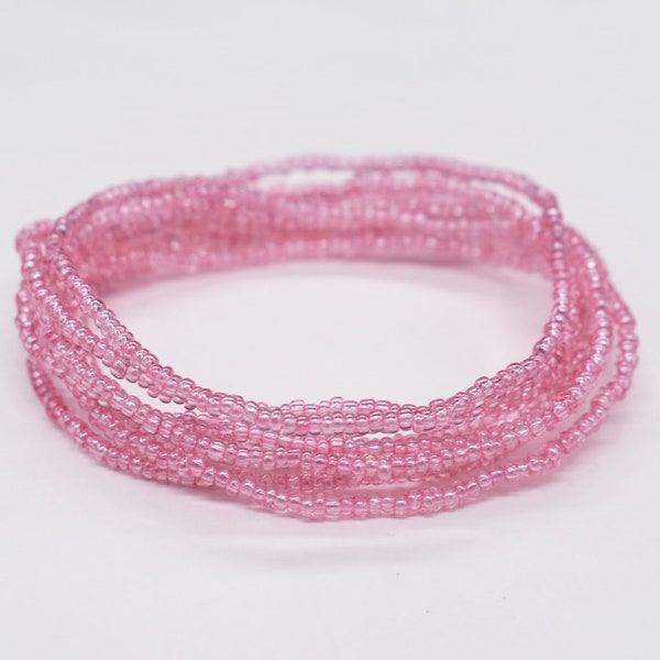 Stretch Bracelet, Stackable Bracelet, Seed Bead Bracelet, Stretchy Bracelet, Friendship Bracelet, Beaded Bracelet, Pink Bracelet