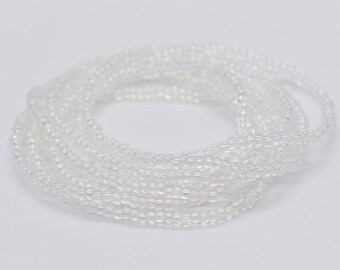 Bracelet extensible en perles de cristal transparent, superposition de vêtements de plage