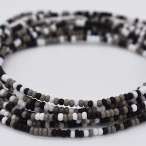 Stretch Bracelet, Black White Bracelet, Gift For Her, Minimalist Jewelry, Stretchy Bracelet, Summer Jewelry, Beaded Bracelet, Trendy Jewelry
