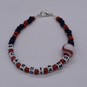 Cleveland Guardians Baseball Bracelet, Guardians Bracelet, Baseball Jewelry, Bead Bracelet, Sports Bracelet, Baseball Bracelet,