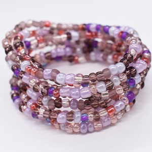 Stretch Bracelets, Stackable Bracelet, Seed Bead Bracelet, Friendship Bracelet, Beaded Bracelet, Purple Stretch Bracelet, Stretchy Bracelet