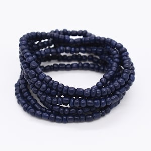 Stretch Bracelet, Stackable Bracelet, Stack Bracelet, Trendy Bracelet, Beaded Bracelet, Navy Blue Bracelet, Stretchy Bracelet, Summer B