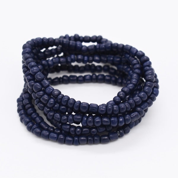 Stretch Bracelet, Stackable Bracelet, Stack Bracelet, Friendship Bracelet, Beaded Bracelet, Navy Blue Stretch Bracelet, Stretchy Bracelet